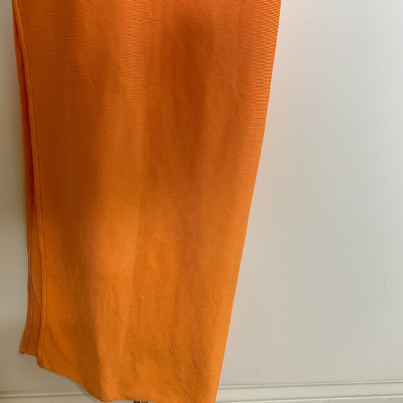 House of CB Clemence Maxi Orange Bandage Dress Womens Large - Picture 10 of 16